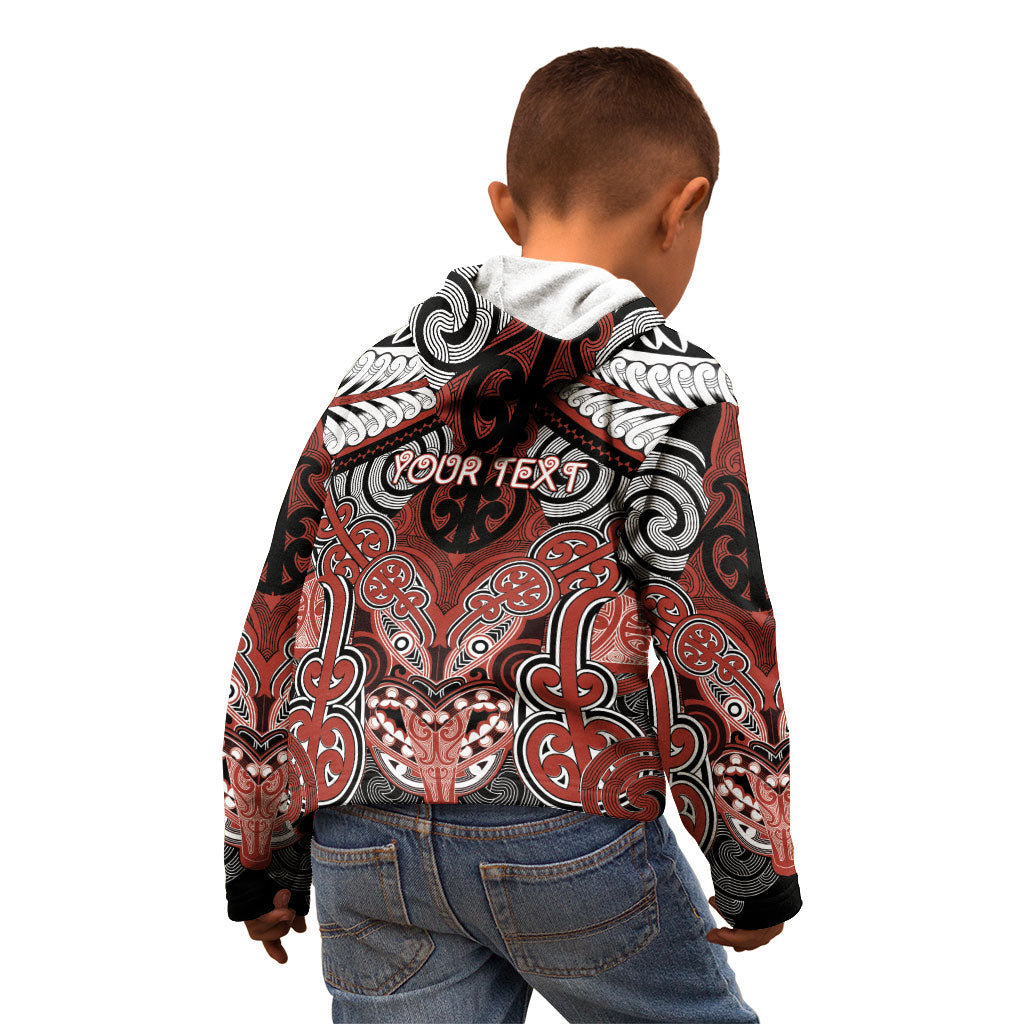 Aotearoa Iwi Rongowhakaata Personalised Kid Hoodie Maori Kowhaiwhai Pattern LT19 - Polynesian Pride