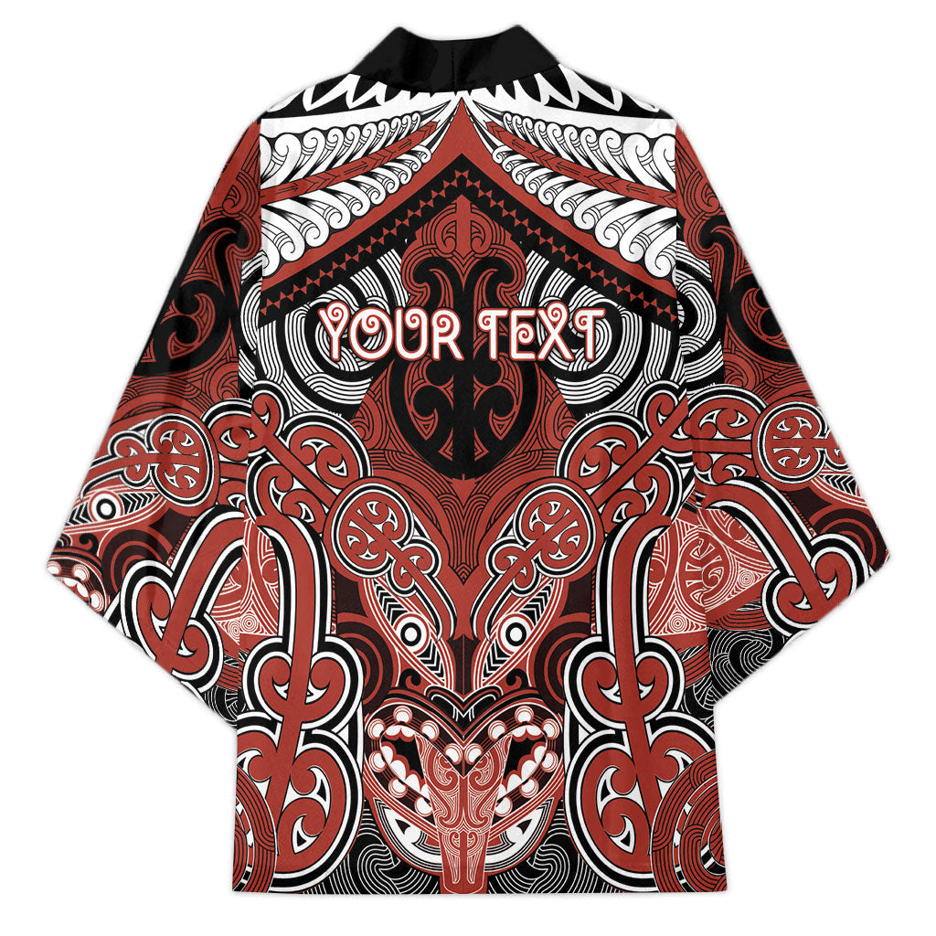 Aotearoa Iwi Rongowhakaata Personalised Kimono Maori Kowhaiwhai Pattern LT19 - Polynesian Pride