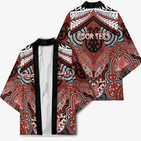 Aotearoa Iwi Rongowhakaata Personalised Kimono Maori Kowhaiwhai Pattern LT19 - Polynesian Pride