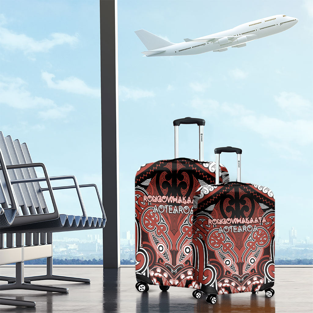 Aotearoa Iwi Rongowhakaata Luggage Cover Maori Kowhaiwhai Pattern LT19 - Polynesian Pride