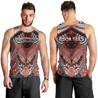 Aotearoa Iwi Rongowhakaata Personalised Men Tank Top Maori Kowhaiwhai Pattern LT19 - Polynesian Pride