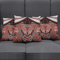 Aotearoa Iwi Rongowhakaata Pillow Cover Maori Kowhaiwhai Pattern LT19 - Polynesian Pride