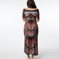 Aotearoa Iwi Rongowhakaata Personalised Puletasi Maori Kowhaiwhai Pattern LT19 - Polynesian Pride