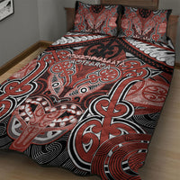 Aotearoa Iwi Rongowhakaata Quilt Bed Set Maori Kowhaiwhai Pattern LT19 - Polynesian Pride