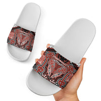 Aotearoa Iwi Rongowhakaata Slide Sandals Maori Kowhaiwhai Pattern LT19 - Polynesian Pride