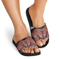 Aotearoa Iwi Rongowhakaata Slide Sandals Maori Kowhaiwhai Pattern LT19 - Polynesian Pride