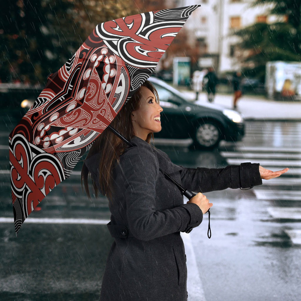Aotearoa Iwi Rongowhakaata Umbrella Maori Kowhaiwhai Pattern LT19 - Polynesian Pride