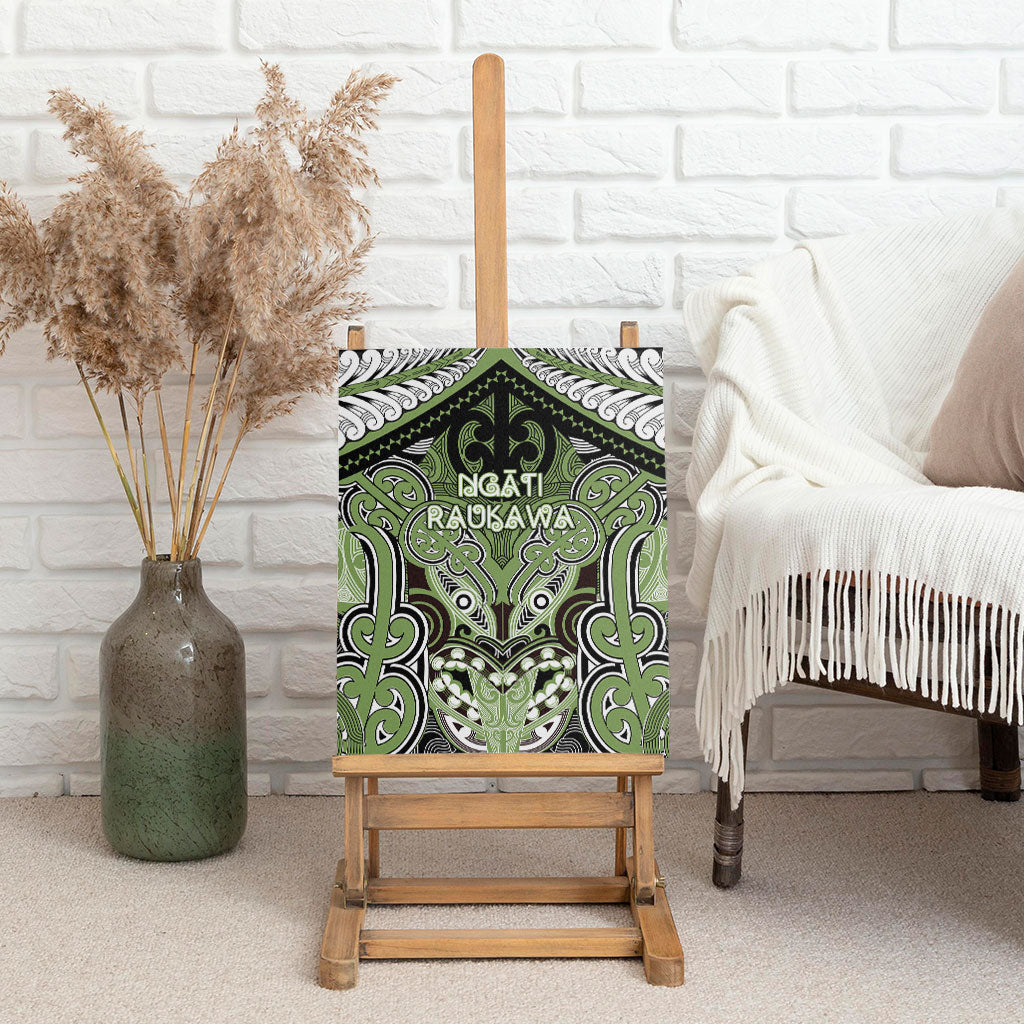 Aotearoa Iwi Ngati Raukawa Canvas Wall Art Maori Kowhaiwhai Pattern LT19 - Polynesian Pride