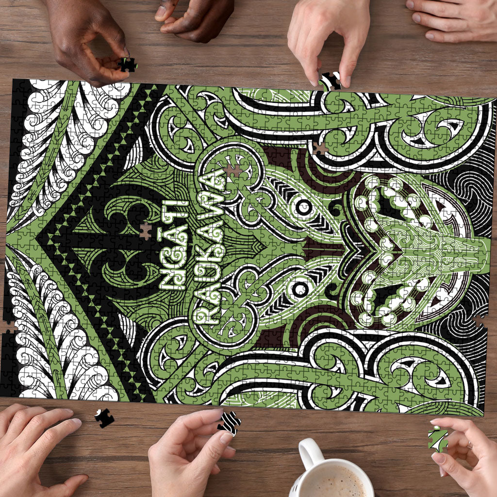 Aotearoa Iwi Ngati Raukawa Puzzle Maori Kowhaiwhai Pattern LT19 - Polynesian Pride