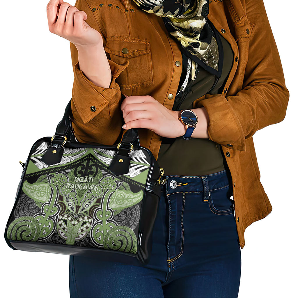 Aotearoa Iwi Ngati Raukawa Shoulder Handbag Maori Kowhaiwhai Pattern LT19 - Polynesian Pride