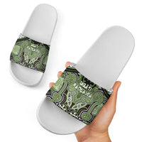 Aotearoa Iwi Ngati Raukawa Slide Sandals Maori Kowhaiwhai Pattern LT19 - Polynesian Pride