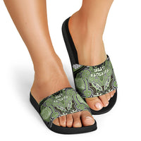 Aotearoa Iwi Ngati Raukawa Slide Sandals Maori Kowhaiwhai Pattern LT19 - Polynesian Pride