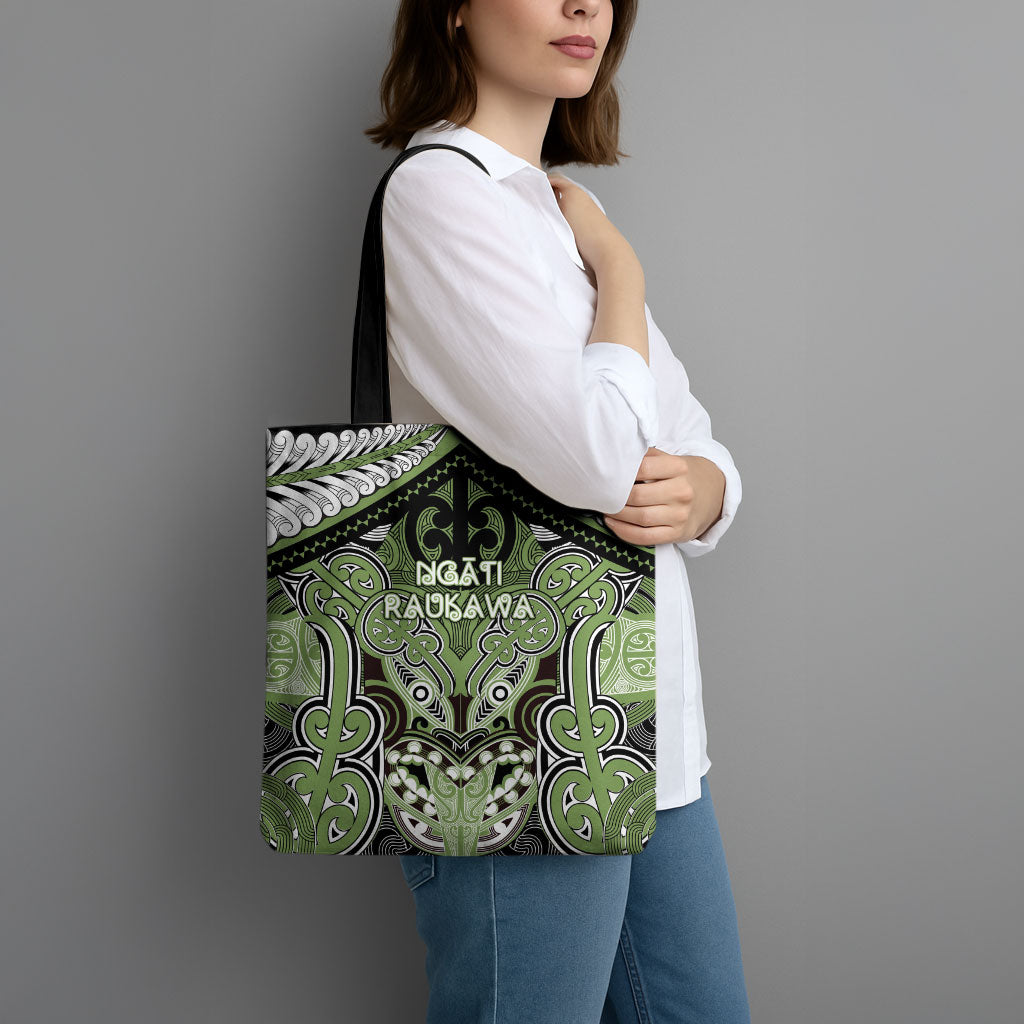 Aotearoa Iwi Ngati Raukawa Tote Bag Maori Kowhaiwhai Pattern LT19 - Polynesian Pride
