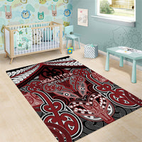 Aotearoa Iwi Ngati Toa Area Rug Maori Kowhaiwhai Pattern LT19 - Polynesian Pride