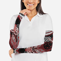 Aotearoa Iwi Ngati Toa Personalised Arm Sleeves Maori Kowhaiwhai Pattern LT19 - Polynesian Pride
