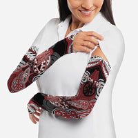 Aotearoa Iwi Ngati Toa Personalised Arm Sleeves Maori Kowhaiwhai Pattern LT19 - Polynesian Pride