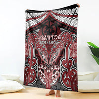 Aotearoa Iwi Ngati Toa Blanket Maori Kowhaiwhai Pattern LT19 - Polynesian Pride