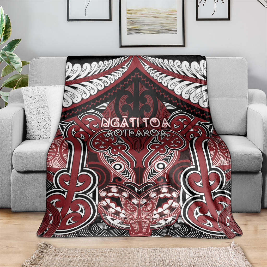 Aotearoa Iwi Ngati Toa Blanket Maori Kowhaiwhai Pattern LT19 - Polynesian Pride