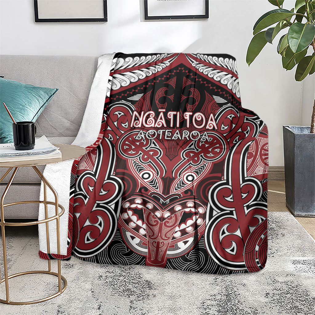 Aotearoa Iwi Ngati Toa Blanket Maori Kowhaiwhai Pattern LT19 - Polynesian Pride