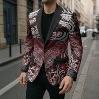 Aotearoa Iwi Ngati Toa Personalised Blazer Maori Kowhaiwhai Pattern LT19 - Polynesian Pride