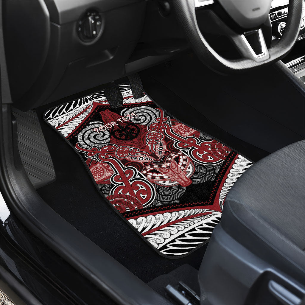 Aotearoa Iwi Ngati Toa Personalised Car Mats Maori Kowhaiwhai Pattern LT19 - Polynesian Pride