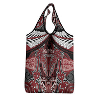 Aotearoa Iwi Ngati Toa Grocery Bag Maori Kowhaiwhai Pattern LT19 - Polynesian Pride