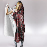 Aotearoa Iwi Ngati Toa Hooded Blanket Maori Kowhaiwhai Pattern LT19 - Polynesian Pride