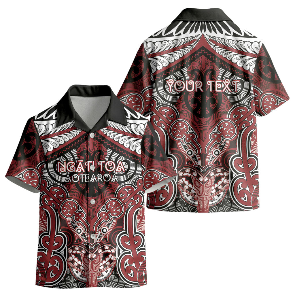 Aotearoa Iwi Ngati Toa Personalised Kid Hawaiian Shirt Maori Kowhaiwhai Pattern LT19 - Polynesian Pride