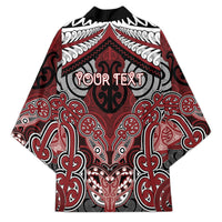 Aotearoa Iwi Ngati Toa Personalised Kimono Maori Kowhaiwhai Pattern LT19 - Polynesian Pride