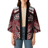 Aotearoa Iwi Ngati Toa Personalised Kimono Maori Kowhaiwhai Pattern LT19 - Polynesian Pride