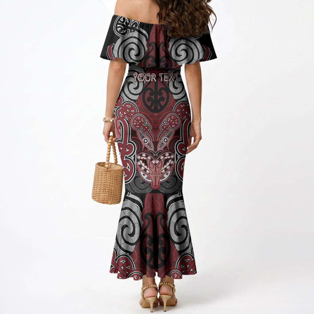 Aotearoa Iwi Ngati Toa Personalised Mermaid Dress Maori Kowhaiwhai Pattern LT19 - Polynesian Pride