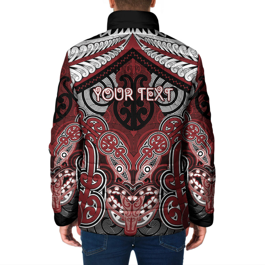 Aotearoa Iwi Ngati Toa Personalised Padded Jacket Maori Kowhaiwhai Pattern LT19 - Polynesian Pride