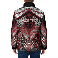 Aotearoa Iwi Ngati Toa Personalised Padded Jacket Maori Kowhaiwhai Pattern LT19 - Polynesian Pride