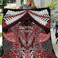 Aotearoa Iwi Ngati Toa Quilt Maori Kowhaiwhai Pattern LT19 Red - Polynesian Pride