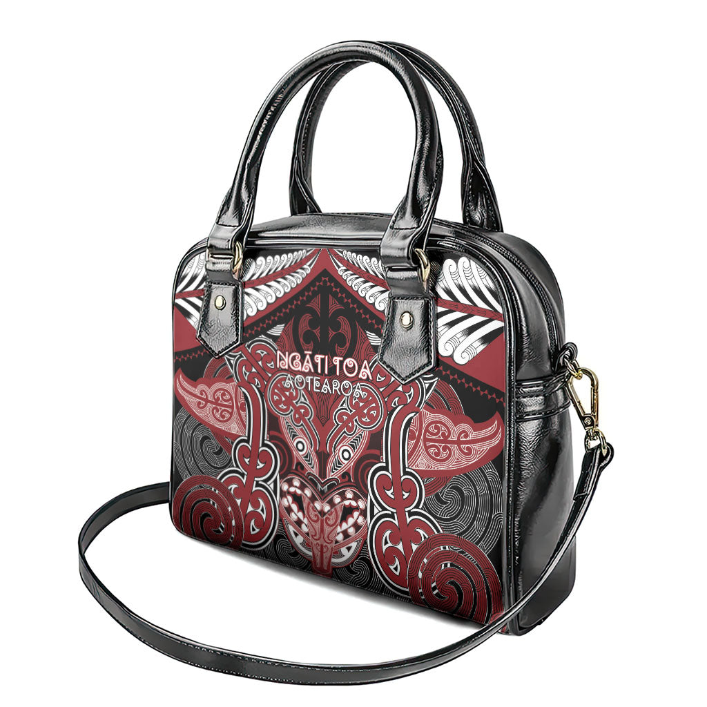 Aotearoa Iwi Ngati Toa Shoulder Handbag Maori Kowhaiwhai Pattern LT19 - Polynesian Pride