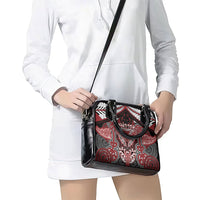Aotearoa Iwi Ngati Toa Shoulder Handbag Maori Kowhaiwhai Pattern LT19 - Polynesian Pride