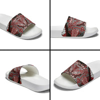 Aotearoa Iwi Ngati Toa Slide Sandals Maori Kowhaiwhai Pattern LT19 - Polynesian Pride