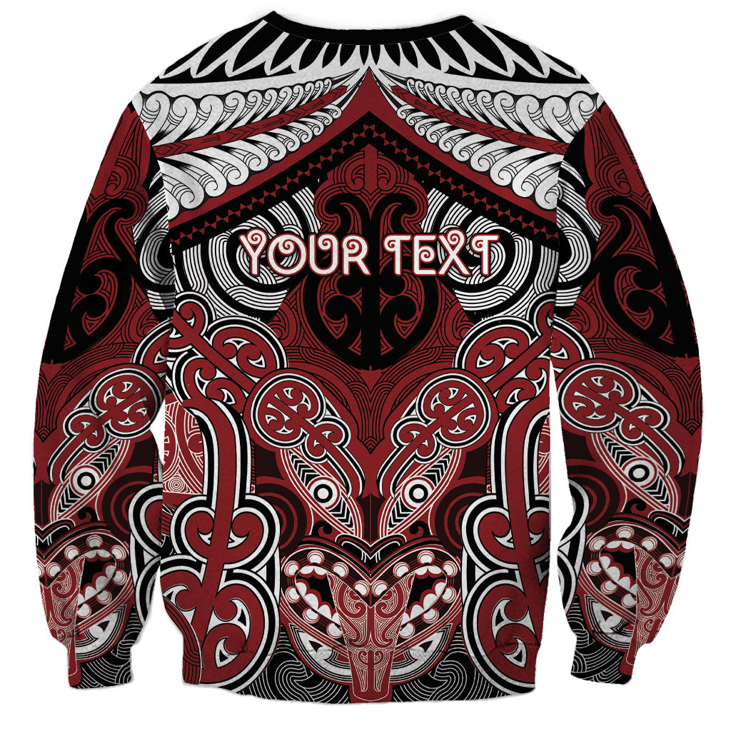 Aotearoa Iwi Ngati Toa Personalised Sweatshirt Maori Kowhaiwhai Pattern LT19 - Polynesian Pride