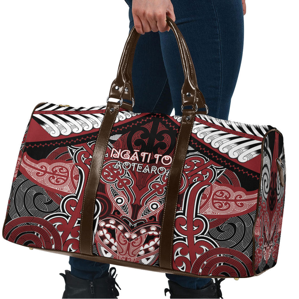 Aotearoa Iwi Ngati Toa Travel Bag Maori Kowhaiwhai Pattern LT19 - Polynesian Pride