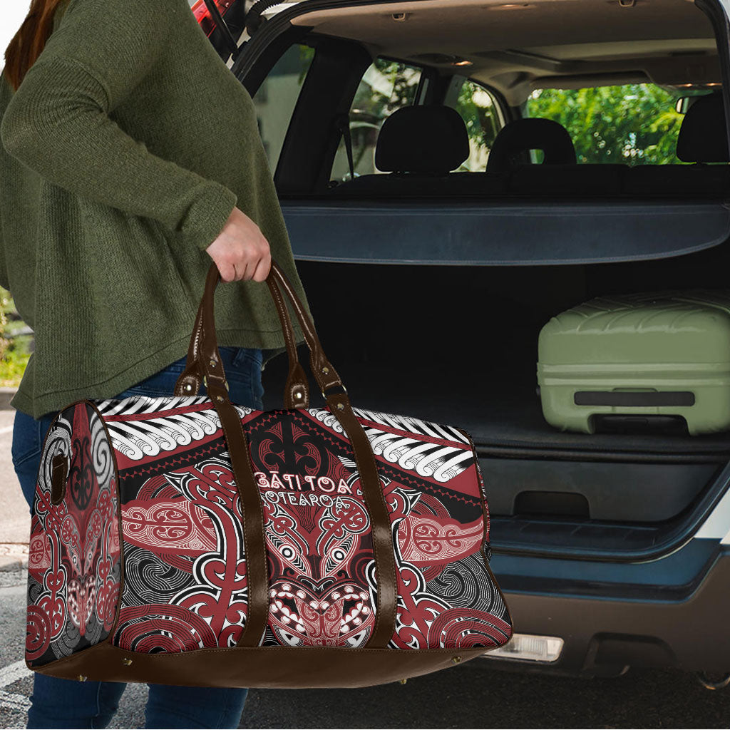 Aotearoa Iwi Ngati Toa Travel Bag Maori Kowhaiwhai Pattern LT19 - Polynesian Pride