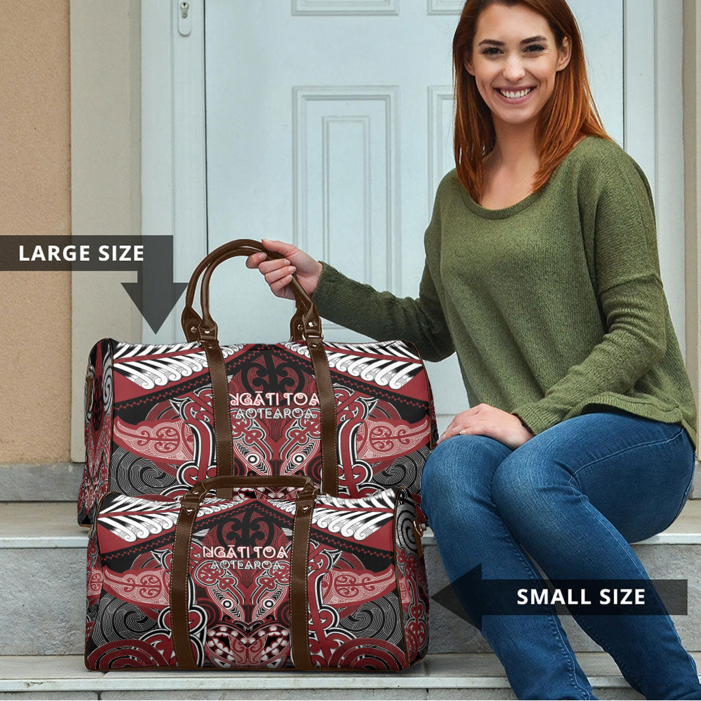 Aotearoa Iwi Ngati Toa Travel Bag Maori Kowhaiwhai Pattern LT19 - Polynesian Pride