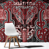 Aotearoa Iwi Ngati Toa Window Curtain Maori Kowhaiwhai Pattern LT19 - Polynesian Pride