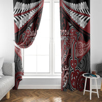 Aotearoa Iwi Ngati Toa Window Curtain Maori Kowhaiwhai Pattern LT19 - Polynesian Pride