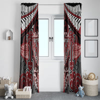 Aotearoa Iwi Ngati Toa Window Curtain Maori Kowhaiwhai Pattern LT19 - Polynesian Pride