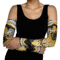 Aotearoa Iwi Ngati Tama Personalised Arm Sleeves Maori Kowhaiwhai Pattern LT19 - Polynesian Pride