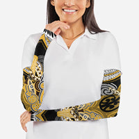 Aotearoa Iwi Ngati Tama Personalised Arm Sleeves Maori Kowhaiwhai Pattern LT19 - Polynesian Pride