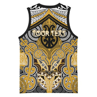 Aotearoa Iwi Ngati Tama Personalised Basketball Jersey Maori Kowhaiwhai Pattern LT19 - Polynesian Pride