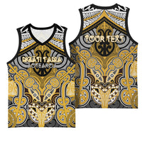 Aotearoa Iwi Ngati Tama Personalised Basketball Jersey Maori Kowhaiwhai Pattern LT19 - Polynesian Pride