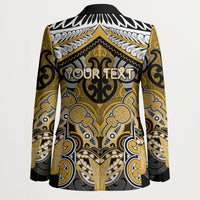 Aotearoa Iwi Ngati Tama Personalised Blazer Maori Kowhaiwhai Pattern LT19 - Polynesian Pride