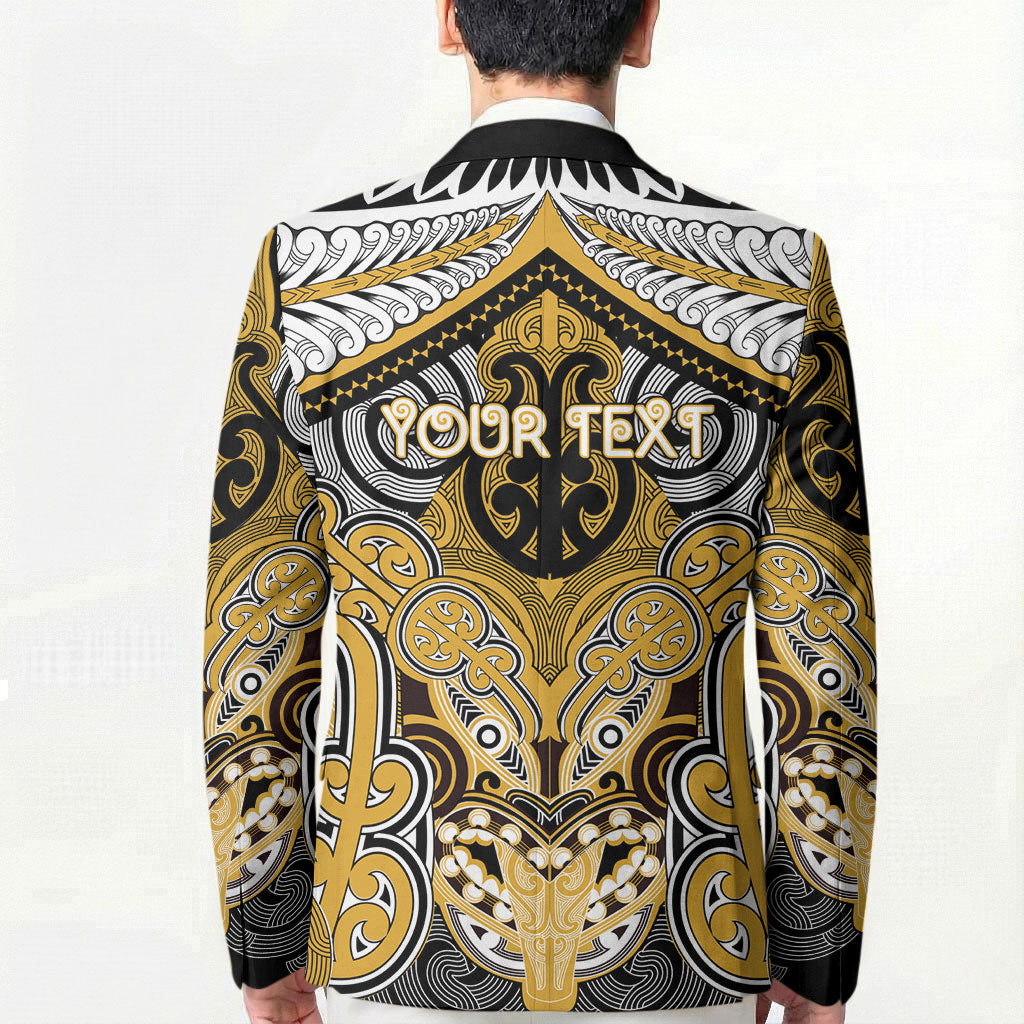 Aotearoa Iwi Ngati Tama Personalised Blazer Maori Kowhaiwhai Pattern LT19 - Polynesian Pride